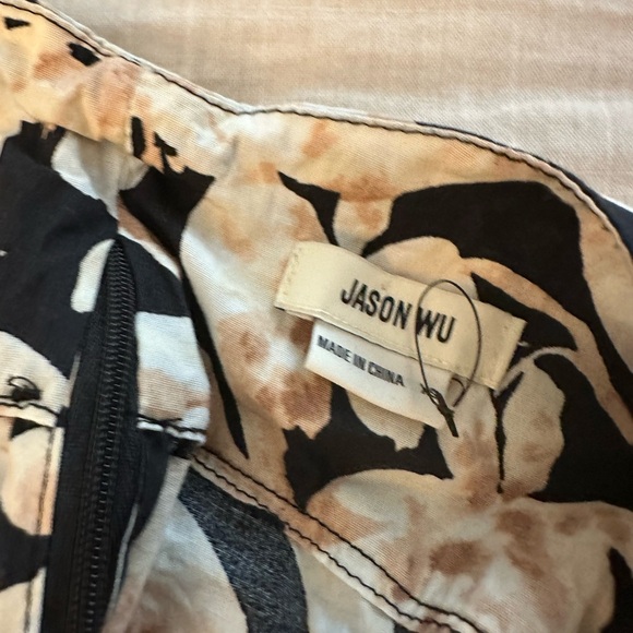 Jason Wu Floral Cutout Cotton Blend Maxi Dress (D4) - Picture 6 of 6